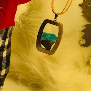Custom Made Wood Shark Tooth Necklac